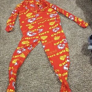 KC Chiefs Adult Onesie large